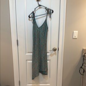 Elegant Teal Sleeveless Dress